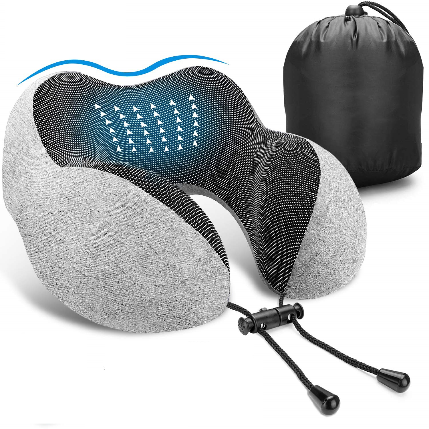 Gối Chữ U Văn Phòng, Du Lịch, Tựa Đầu Ô Tô, Máy Bay. Chất Liệu Memory Foam Bảo Vệ Chống Mỏi Cổ