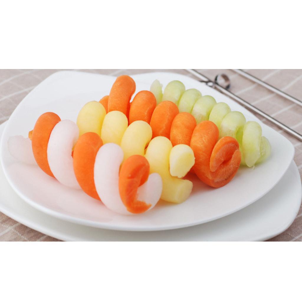 Carrot Potato Manual Spiral Slicer Veg Cutter Chip Cooking Maker Easily