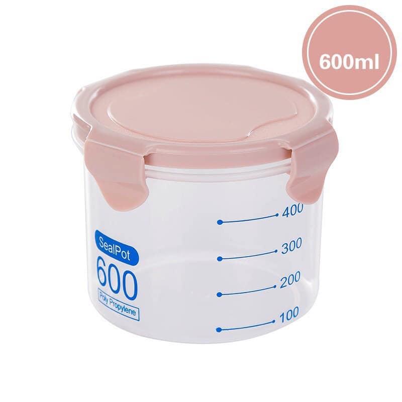 Set 3 hộp đựng thực phẩm, hạt khô 600ml-800ml-1000ml