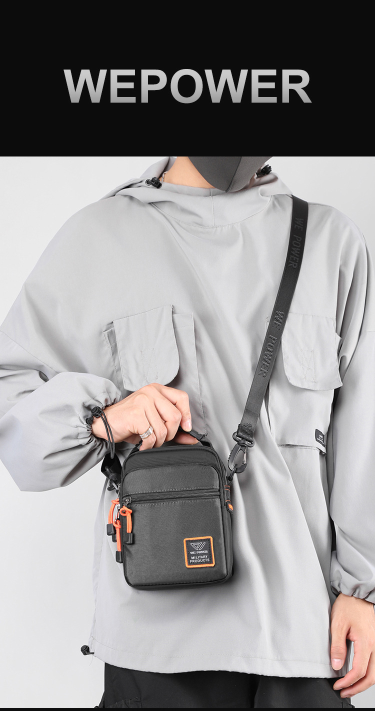 Túi đeo chéo thể thao thời trang nam phong cách quân đội cá tính vải cao cấp chống nước nhiều ngăn đựng 5606