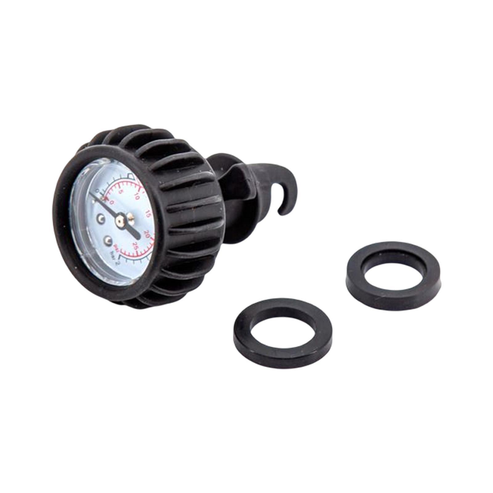 Inflatable Boat Air Pressure Gauge, Kayak , Black Connector for Dinghy Inflatable Boat
