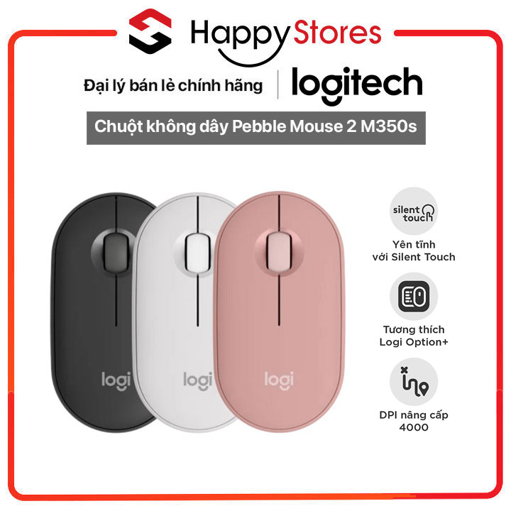 Chuột không dây Pebble Mouse 2 M350s -HÀNG CHÍNH HÃNG