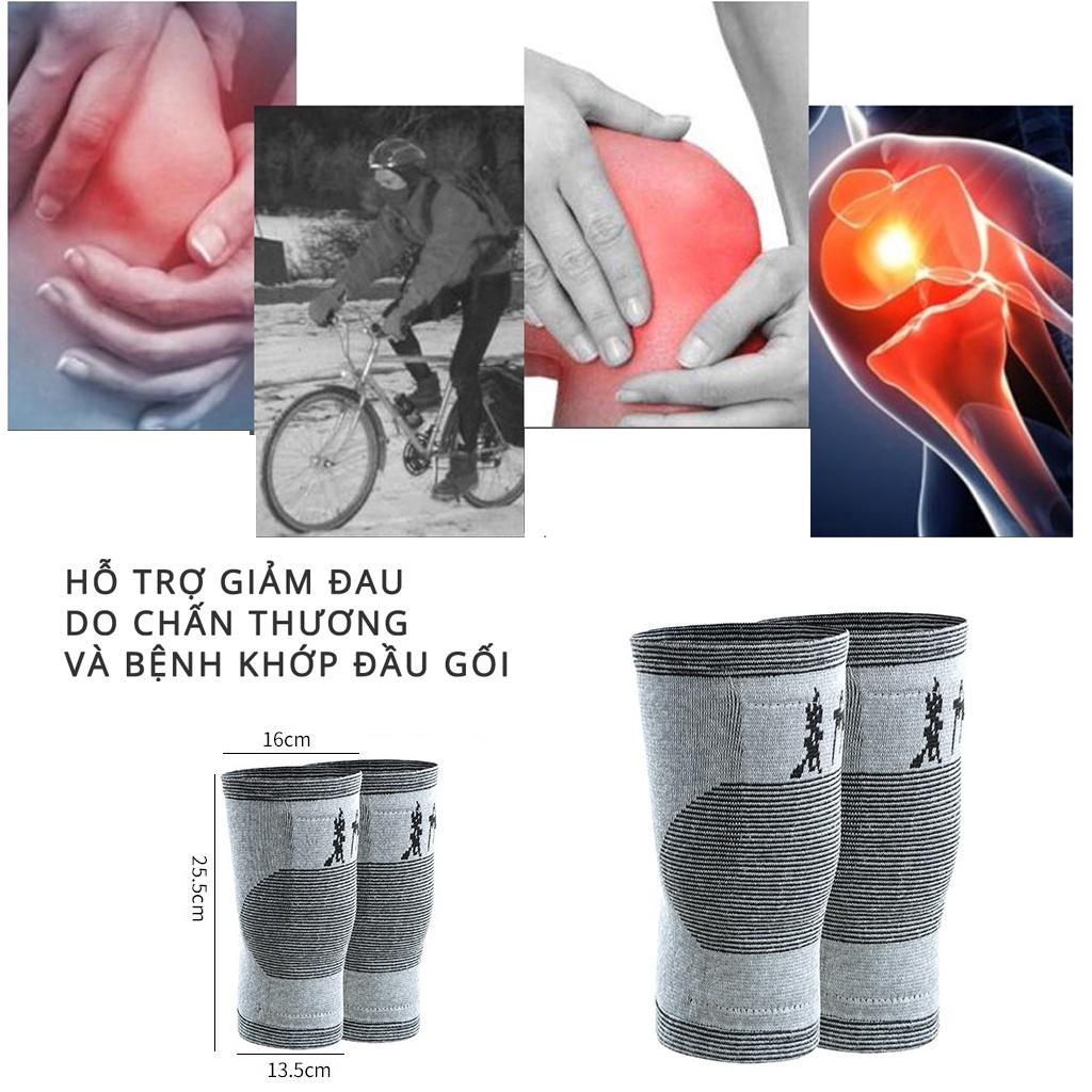 Miếng đệm đầu gối bằng than tre vào mùa thu đông có đệm bằng nhung để giữ ấm