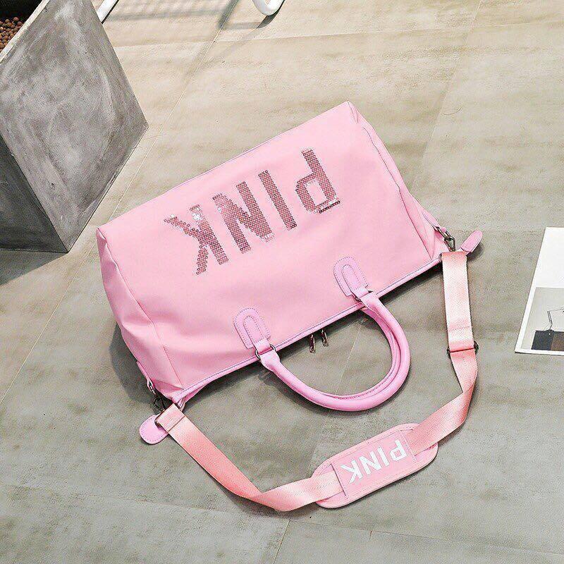 Túi Pink Du Lịch Kim Sa Chống Nước