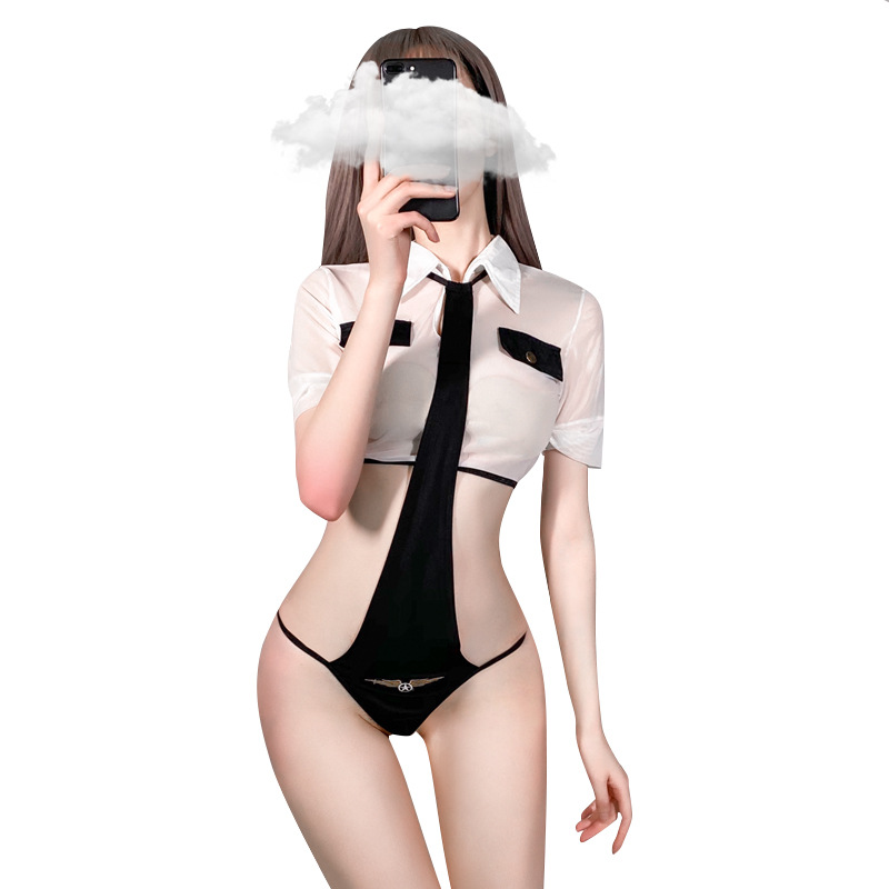 Đồ ngủ cosplay cảnh sát costume nữ cảnh sát gợi cảm tặng kèm vớ đùi