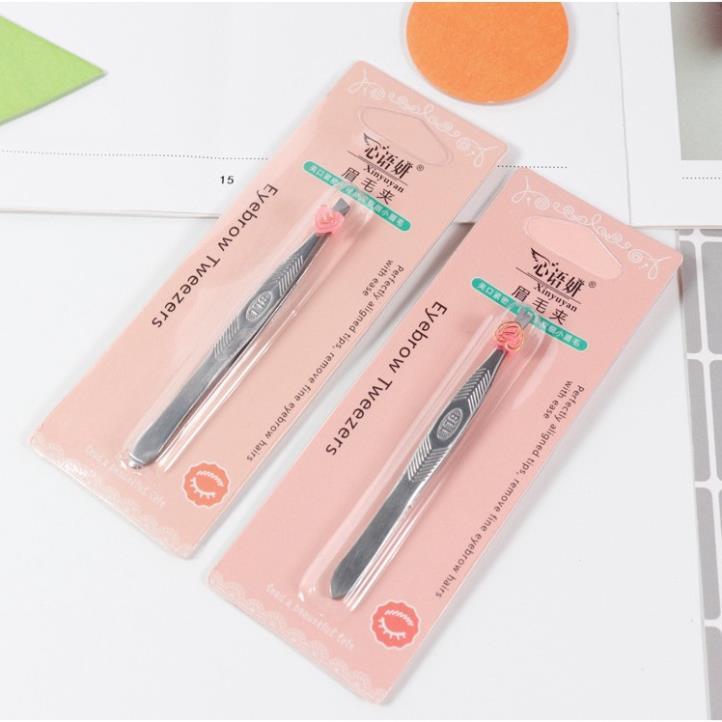 Nhíp Miệng Ngang Nhổ Lông Mày, Râu, Tóc Tiện Dụng Lameila Eyebrow Tweezers (mẫu mới). Nhiếp Nhổ Lông Nách