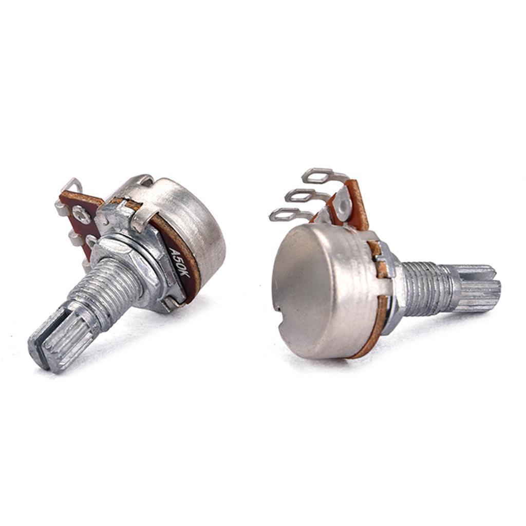 10Pcs Guitar Parts Control Pot Pulling Potentiometer A50k/B50K Switch