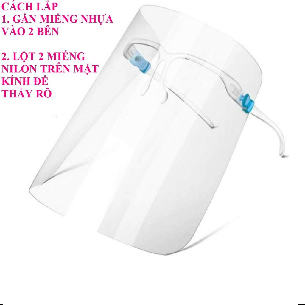 COMBO 10-50 TẤM CHẮN CAO Kính Chắn Giọt Bắn Bảo Vệ Bạn Và Gia Đình - CẢ BỘ GỒM KÍNH VÀ GỌNG KÍNH NHƯ HÌNH