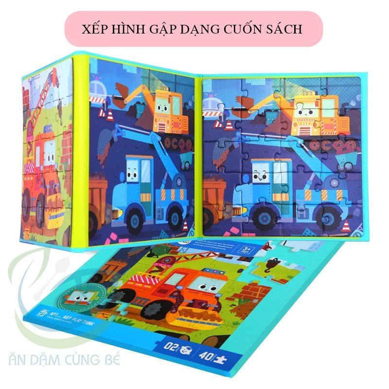 XẾP HÌNH GẮN NAM CHÂM CHO BÉ TỪ 3 TUỔI, PUZZLE CHO BÉ, ĐỒ CHƠI CHO BÉ