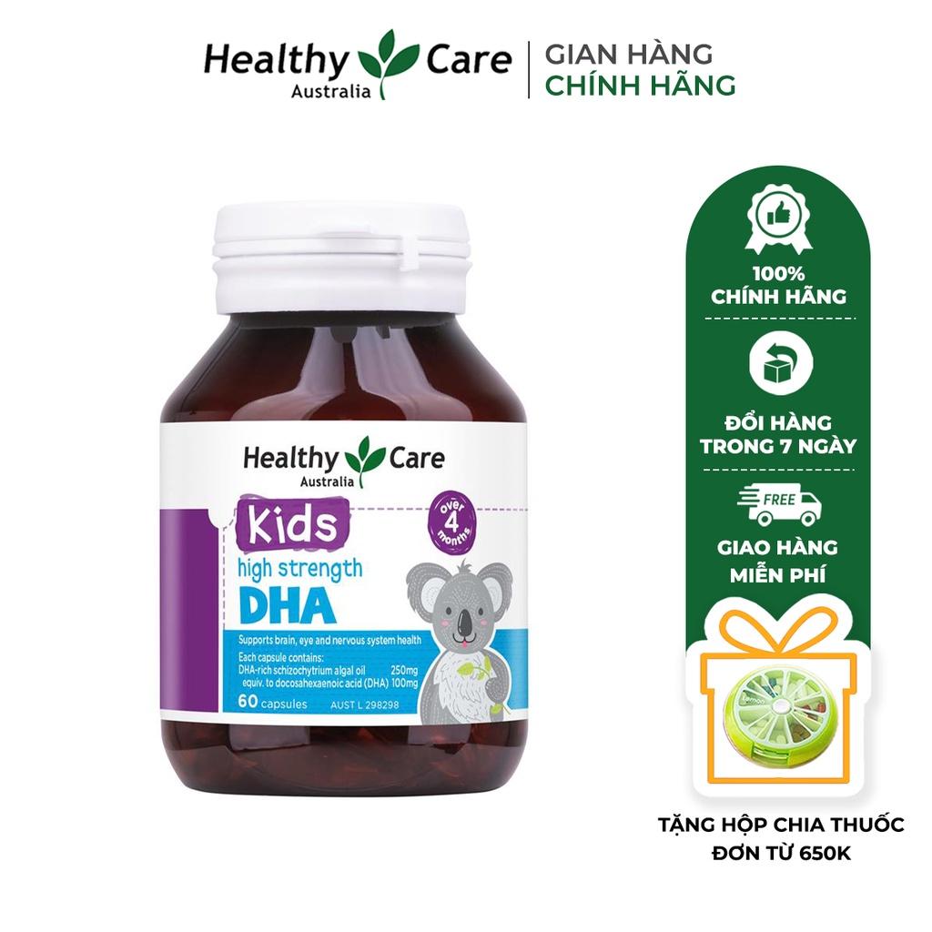 Viên uống bổ sung dưỡng chất cho bé Healthy Care High Strength DHA 60 viên