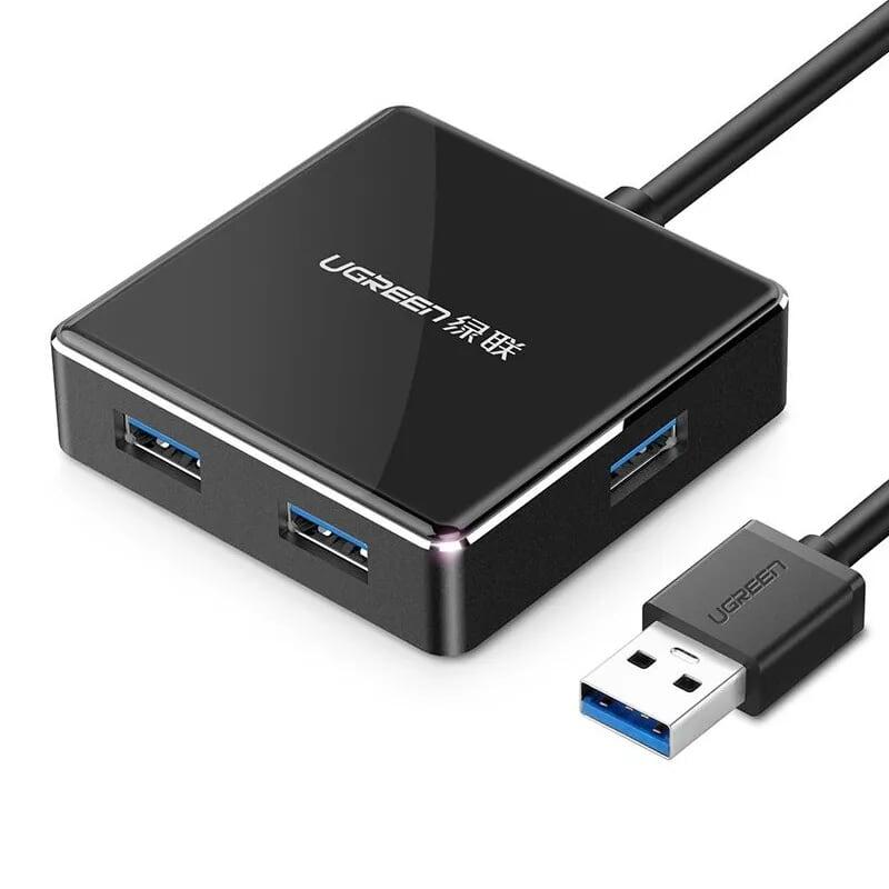 Ugreen UG20787US168TK 1M màu Đen Bộ chia HUB USB 3.0 sang 4 USB 3.0 hỗ trợ nguồn 5V - HÀNG CHÍNH HÃNG