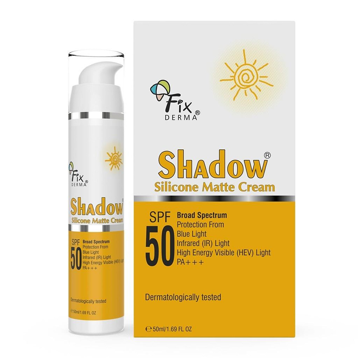 Kem Chống Nắng Fixderma Shadow Silicone Matte Cream SPF 50+ 50ml