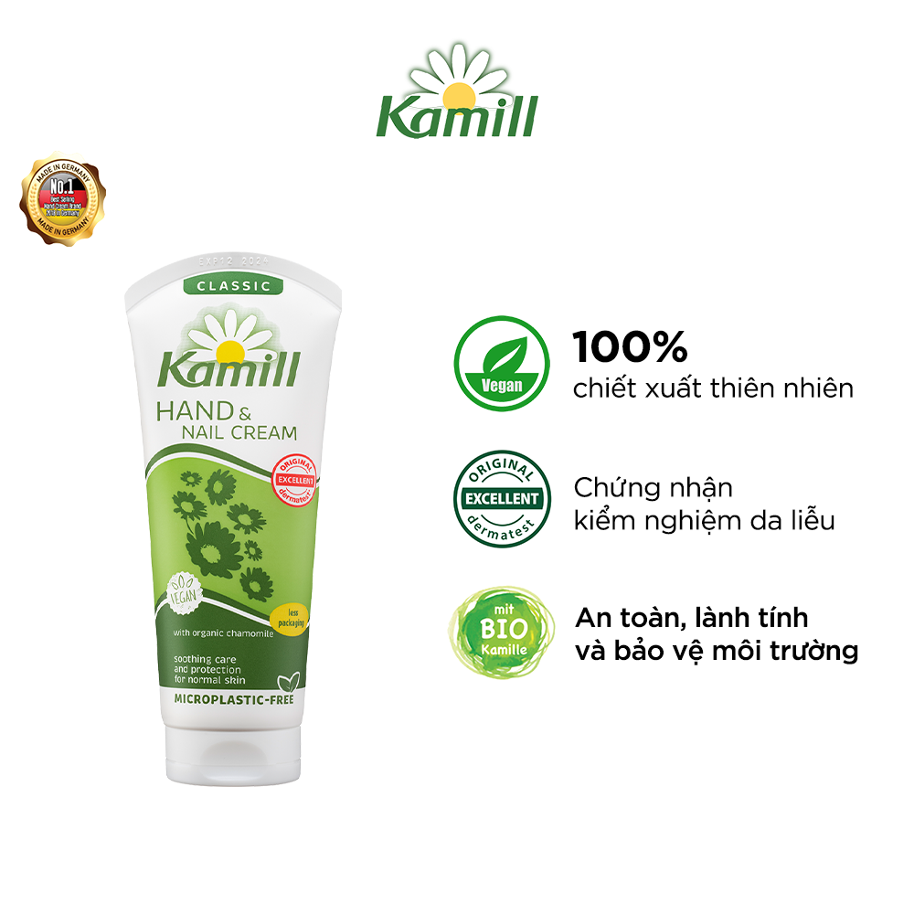 Kem dưỡng da tay và móng tay Kamill Hand &amp; Nail Cream Classic 100 ml