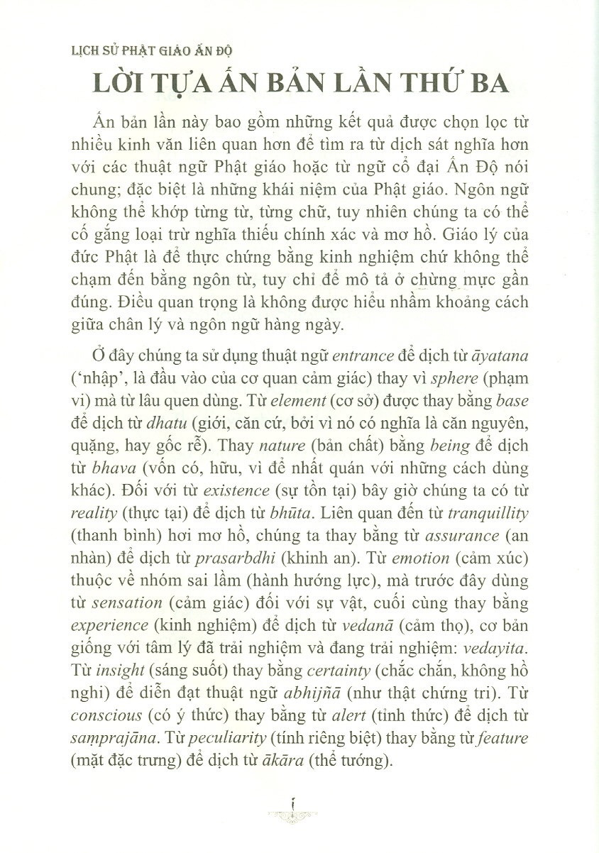 LỊCH SỬ PHẬT GIÁO ẤN ĐỘ - Tập 1 (Bìa cứng)