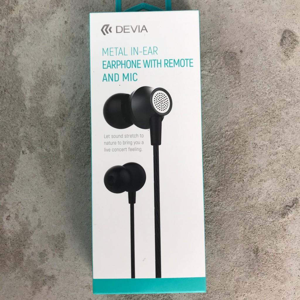 Tai nghe Devia Metal in- ear stereo Earphone - hàng chính hãng