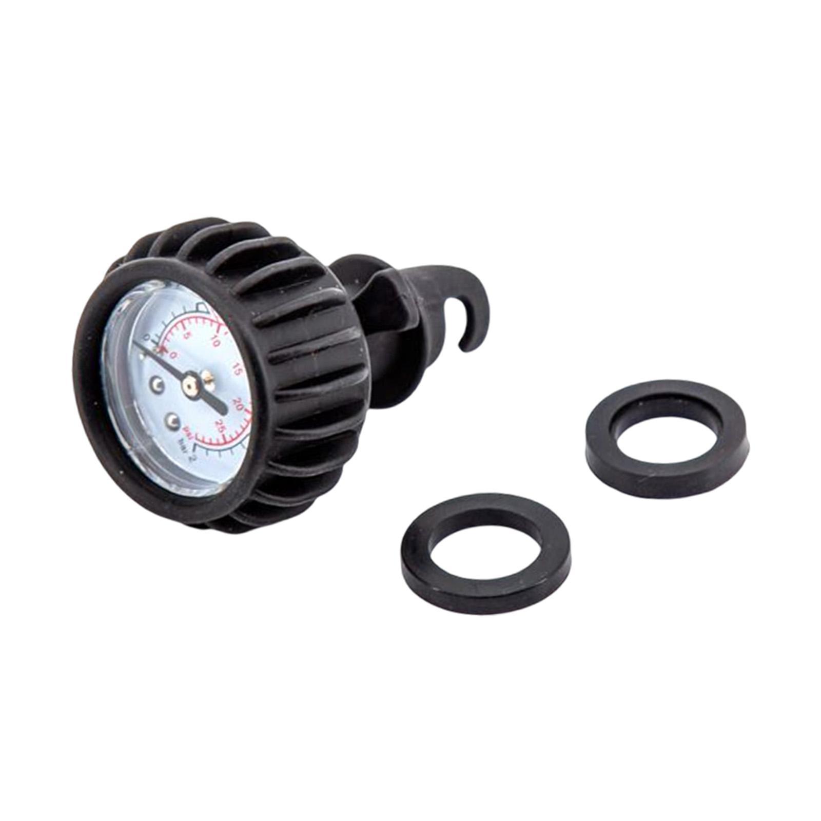 Inflatable Boat Air Pressure Gauge, Kayak , Black Connector for Dinghy Inflatable Boat