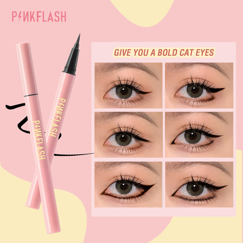 Bút kẻ mắt Pinkflash Lock All Day Eyeliner dạng lỏng nhanh khô chất lì chống nước lâu trôi 30g