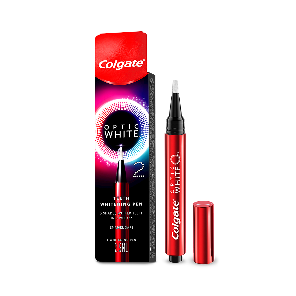 Bút làm trắng răng Colgate Optic White O2 an toàn tại nhà, không ê buốt