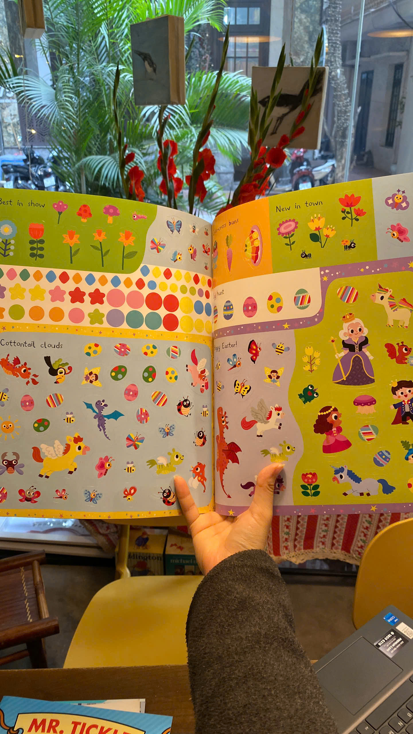 Sách - My Magical Easter Bunny: A Sparkly Sticker Activity Book by Campbell Books