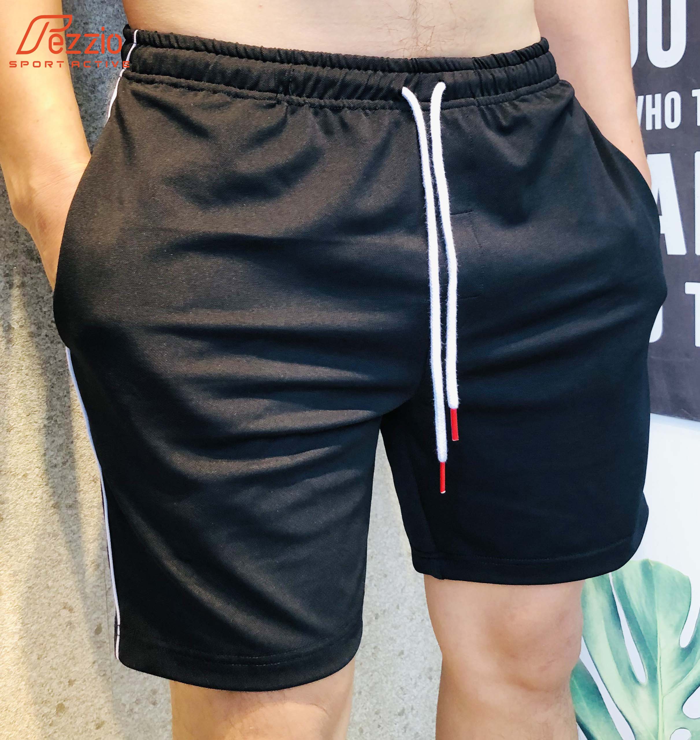 Quần đùi thun nam tập gym, quần ngủ nam, quần mặc nhà thun cotton 100% thương hiệu Fezzio