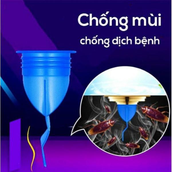 Bịt cống silicon chặn mùi hôi cống bộ nắp phễu thoát sàn chống trào ngược ngăn côn trùng khử mùi