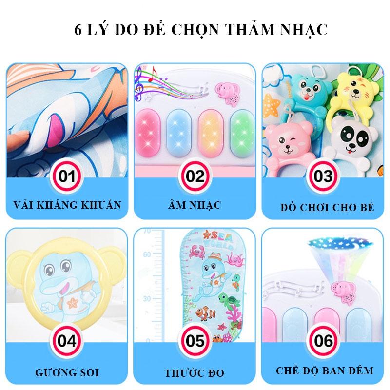 Thảm Nhạc Cho Bé Nằm Chơi, Đồ Chơi Trẻ Em, Đồ Chơi Cho Trẻ Sơ Sinh, Đồ Chơi Bé Gái, Bé Trai