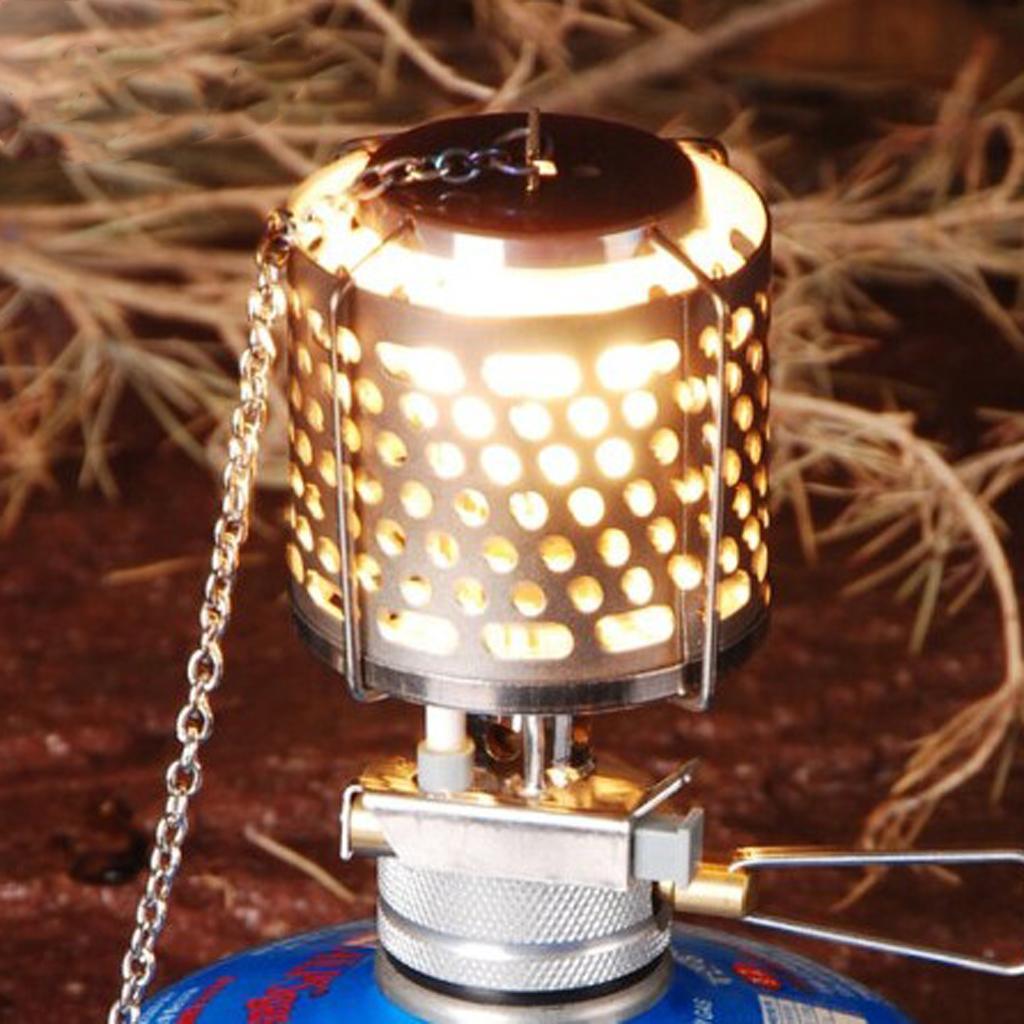 Portable Camping Lantern Gas Light Tent Lamp Torch Hanging Glass Lamp