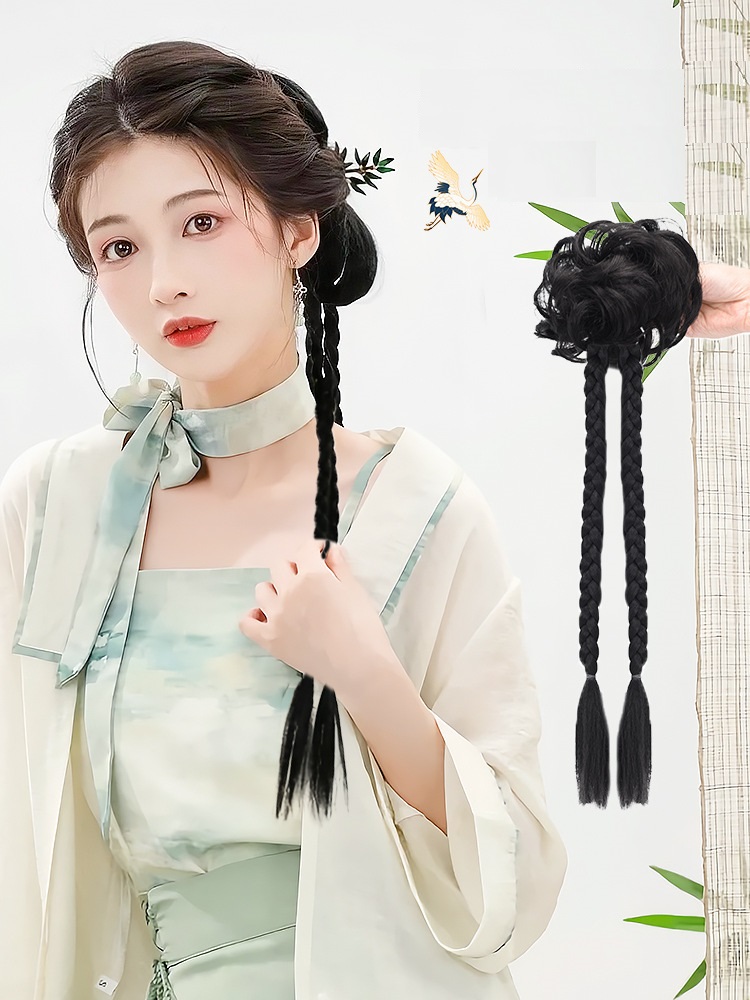 Búi tết tóc giả BT06 FREESHIP búi ngoạm tóc tết, búi tóc giả nữ, búi cải trang, búi tóc giả, tóc giả tết bính