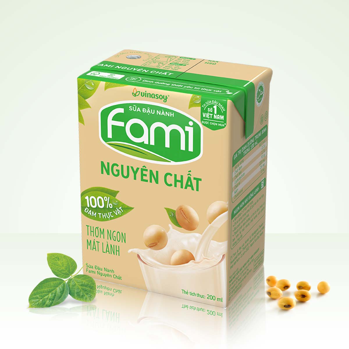 Thùng Sữa đậu nành Fami nguyên chất (200ml x 36 Hộp)
