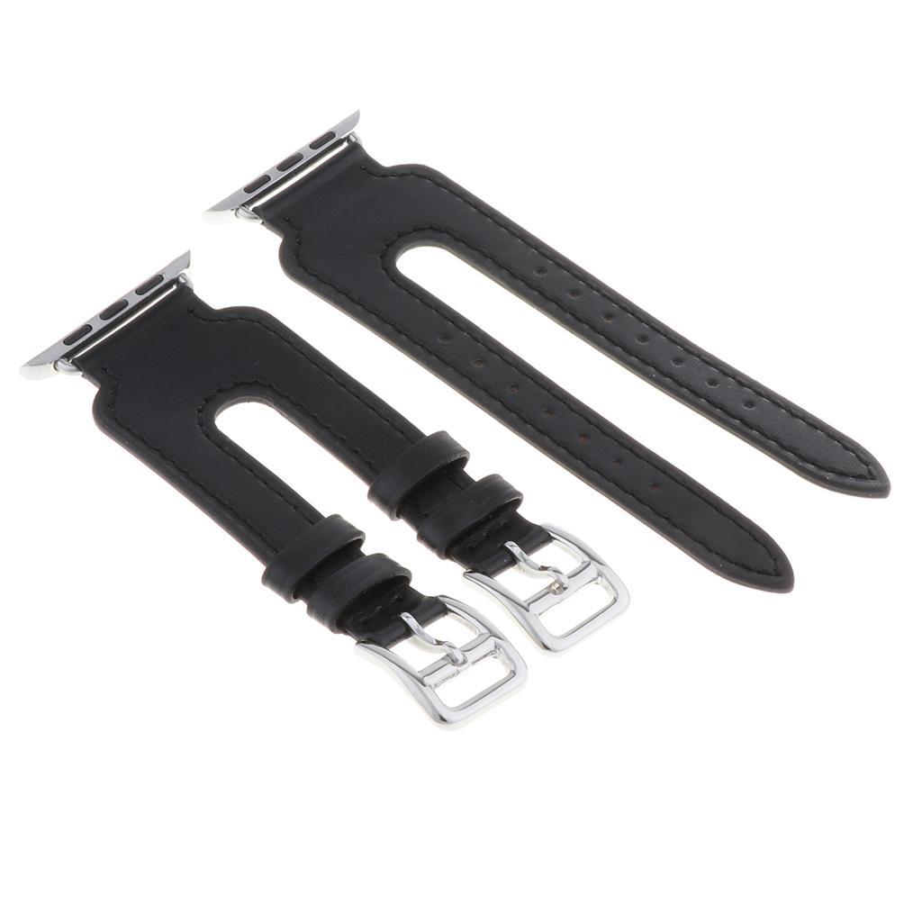 38mm Genuine Leather Strap Band Bracelet For Apple Watch