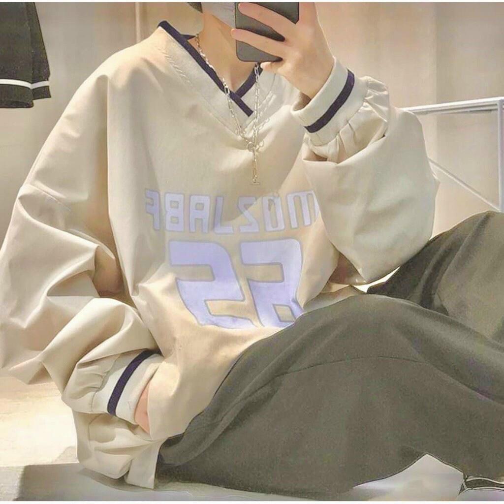 Áoo Sweater nam nữ cổ V 65 áo nỉ dài tay thu đông phong cách Ulzzang, áo nỉ nam nữ Unisex Form Rộng