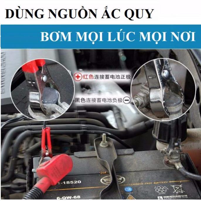 Bộ bơm hơi xe 2 đầu nén 280w + Hộp dụng cụ