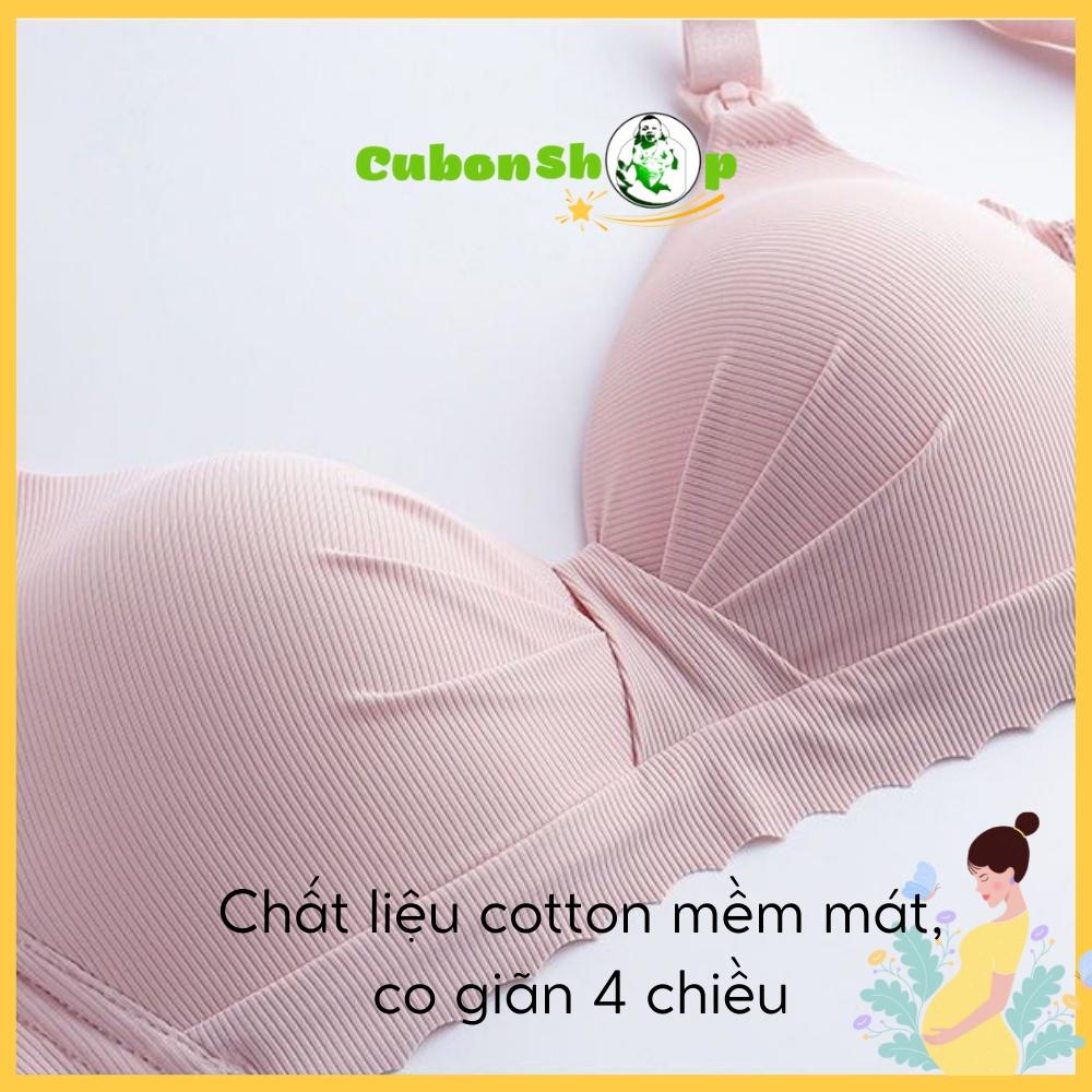 Áo ngực bà bầu, Áo lót cho con bú và sau sinh chống chảy xệ, Áo bra nâng ngực Nơ Tăm cao cấp 3385