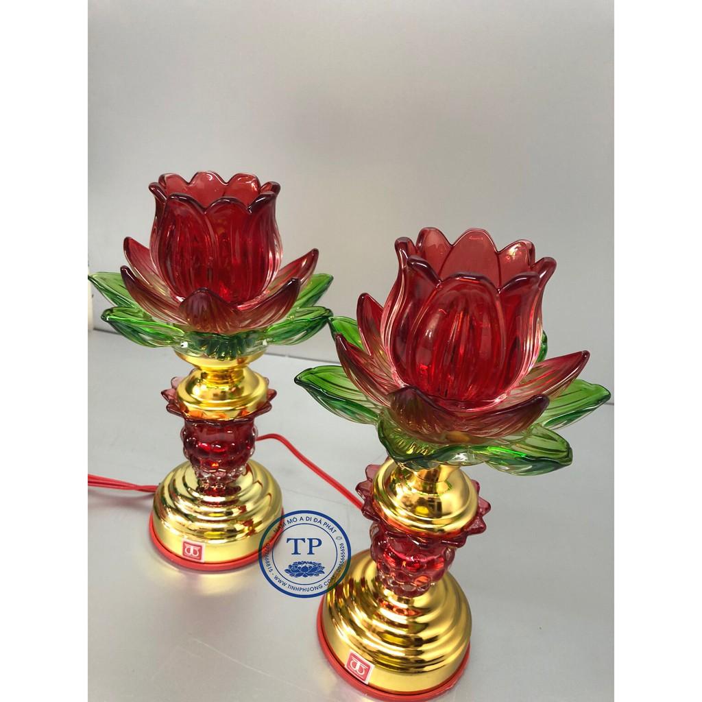 ĐÈN THỜ ĐIỆN 3 LỚP CÁNH THUỶ TINH KH12998