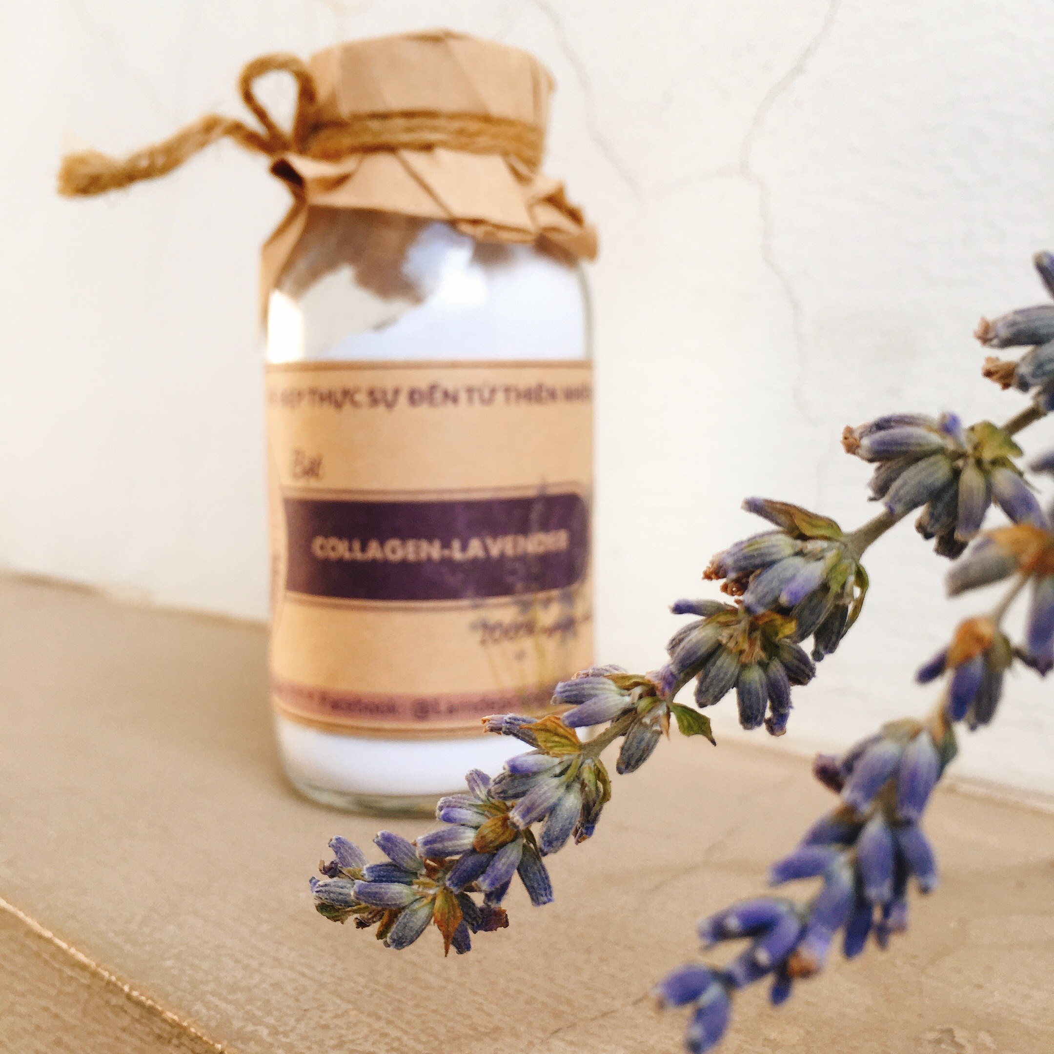 Bột Collagen Lavender đắp mặt nguyên chất từ thiên nhiên 100ml handmade
