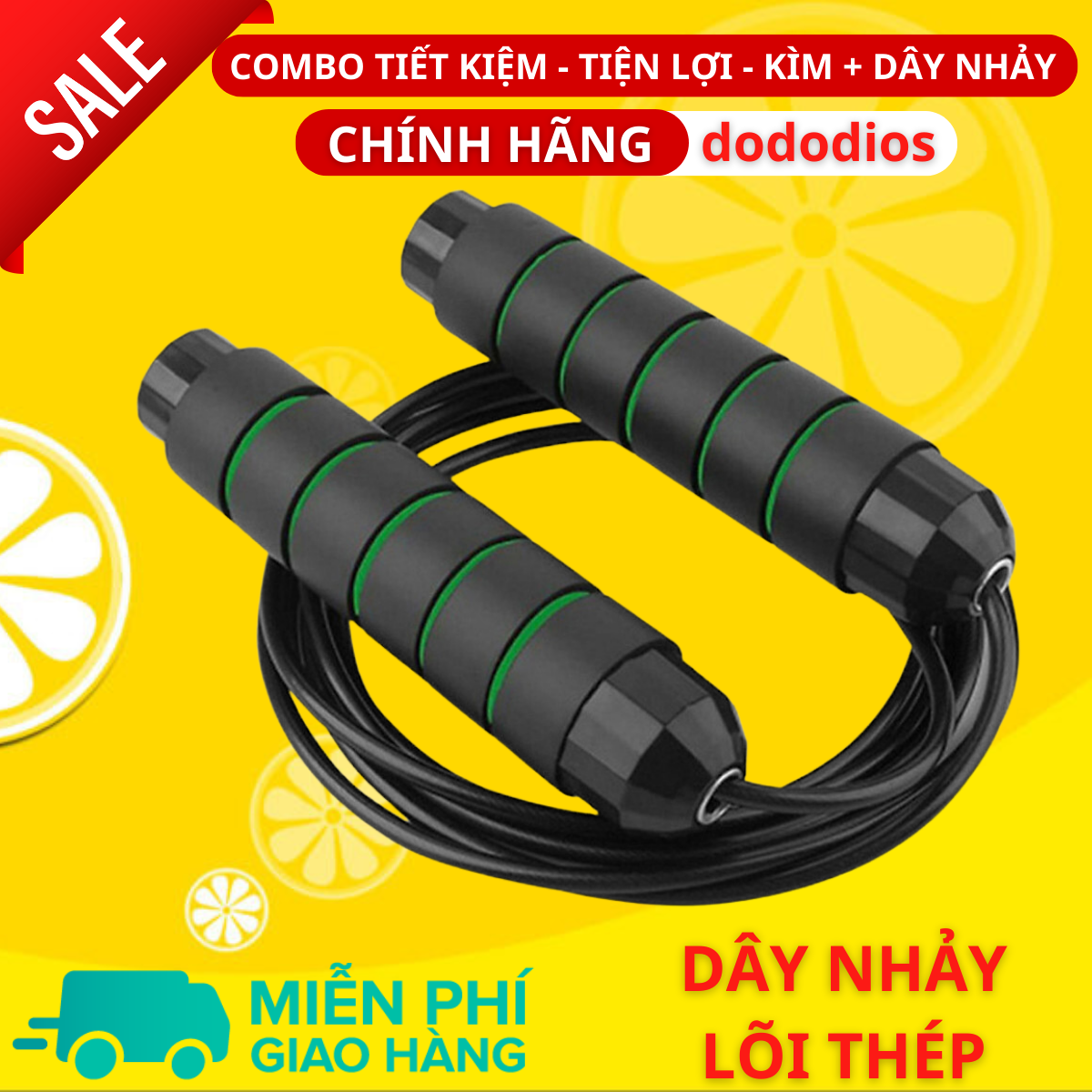 combo kìm bóp tay dây nhảy lõi thép - kìm 60kg 100kg và 120kg - màn hình điện tử đếm số - Hàng Chính Hãng dododios