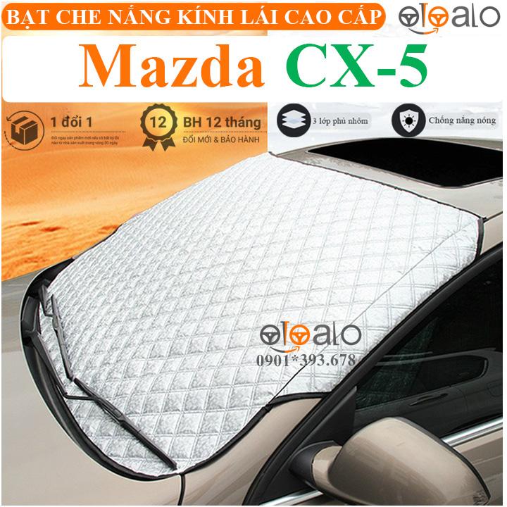 Tấm che nắng kính lái ô tô Mazda CX5 vải dù 3 lớp cao cấp TKL - OTOALO