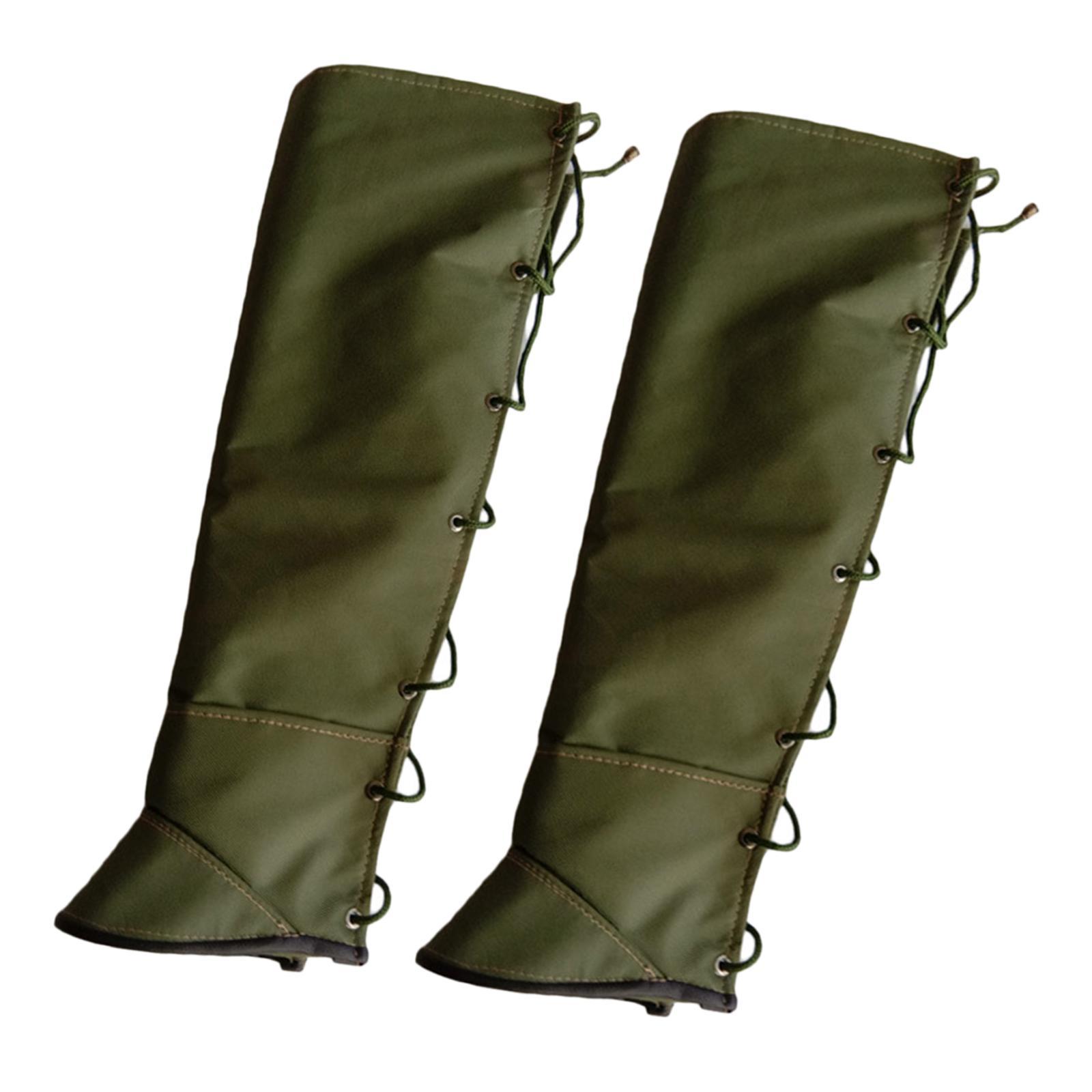 2Pcs Leg Protection Gaiter Waterproof Durable Adjustable Snake Guard Cover for Camping