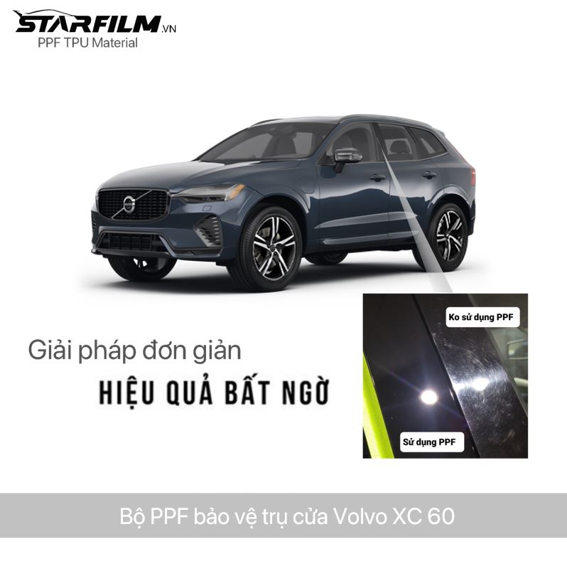 Volvo XC60 PPF TPU Trụ bóng chống xước tự hồi phục STARFILM