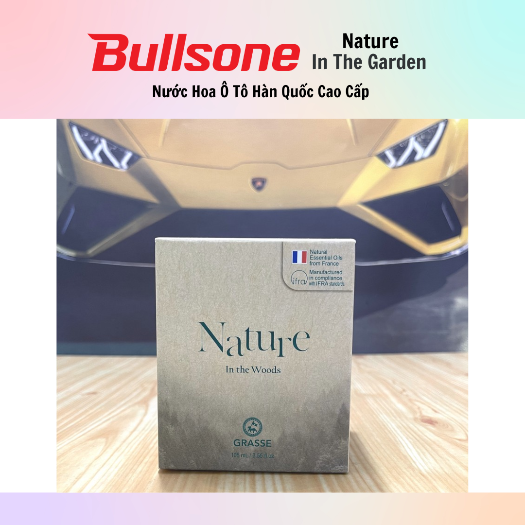 Nước hoa ô tô cao cấp Bullsone Grasse Nature 105ml - Hàng chính hãng - Nhiều hương lựa chọn