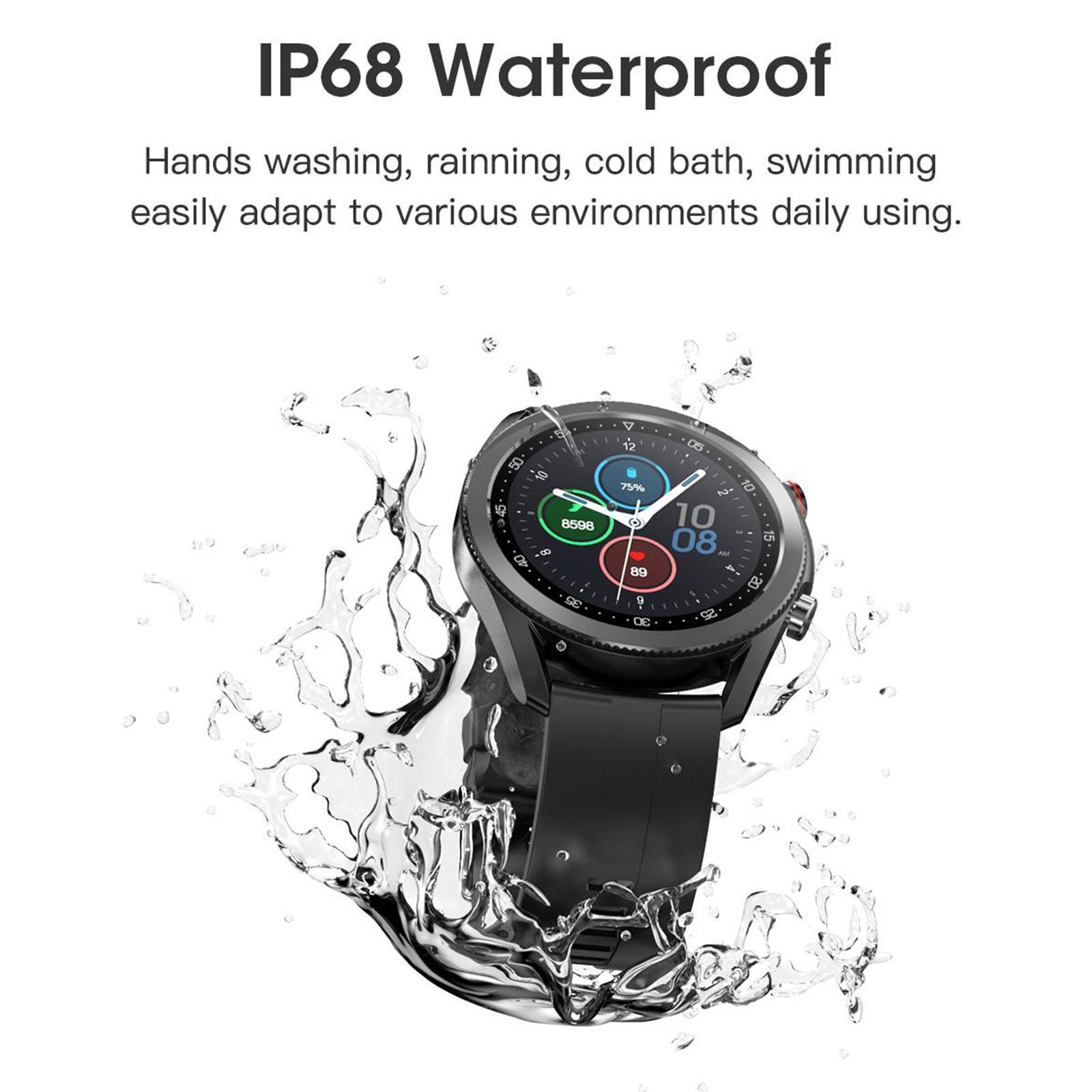 2X L19 IP68 Waterproof Blood Pressure Oxygen Monitor Smart Watch Sport Bracelet