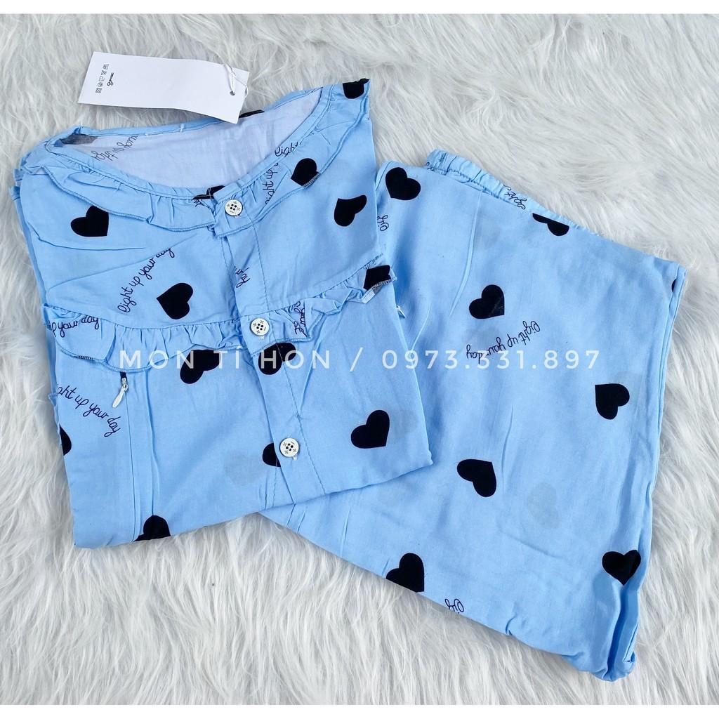 Bộ sau sinh vải Lanh lụa siêu mát Có khoá cho bé bú và chun rút điều chỉnh - Nhiều màu - Free size