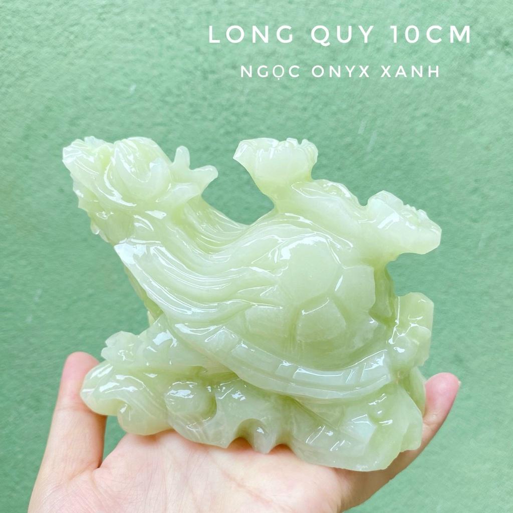 Long Quy Đá Ngọc Hoàng Long Nguyên Khối - Dài 10cm 12cm 15cm