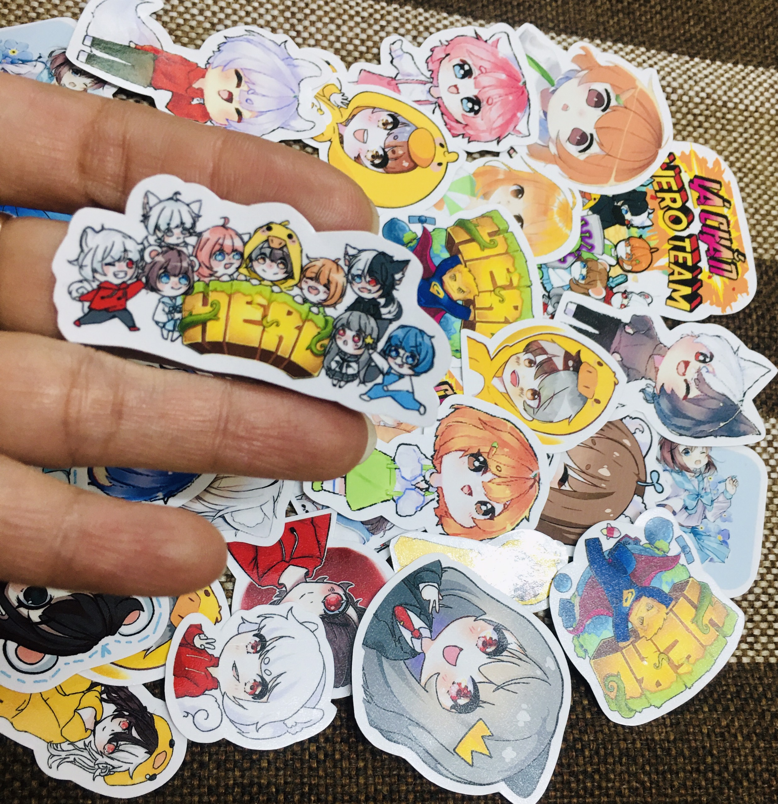 Set 30 Sticker Hero Team