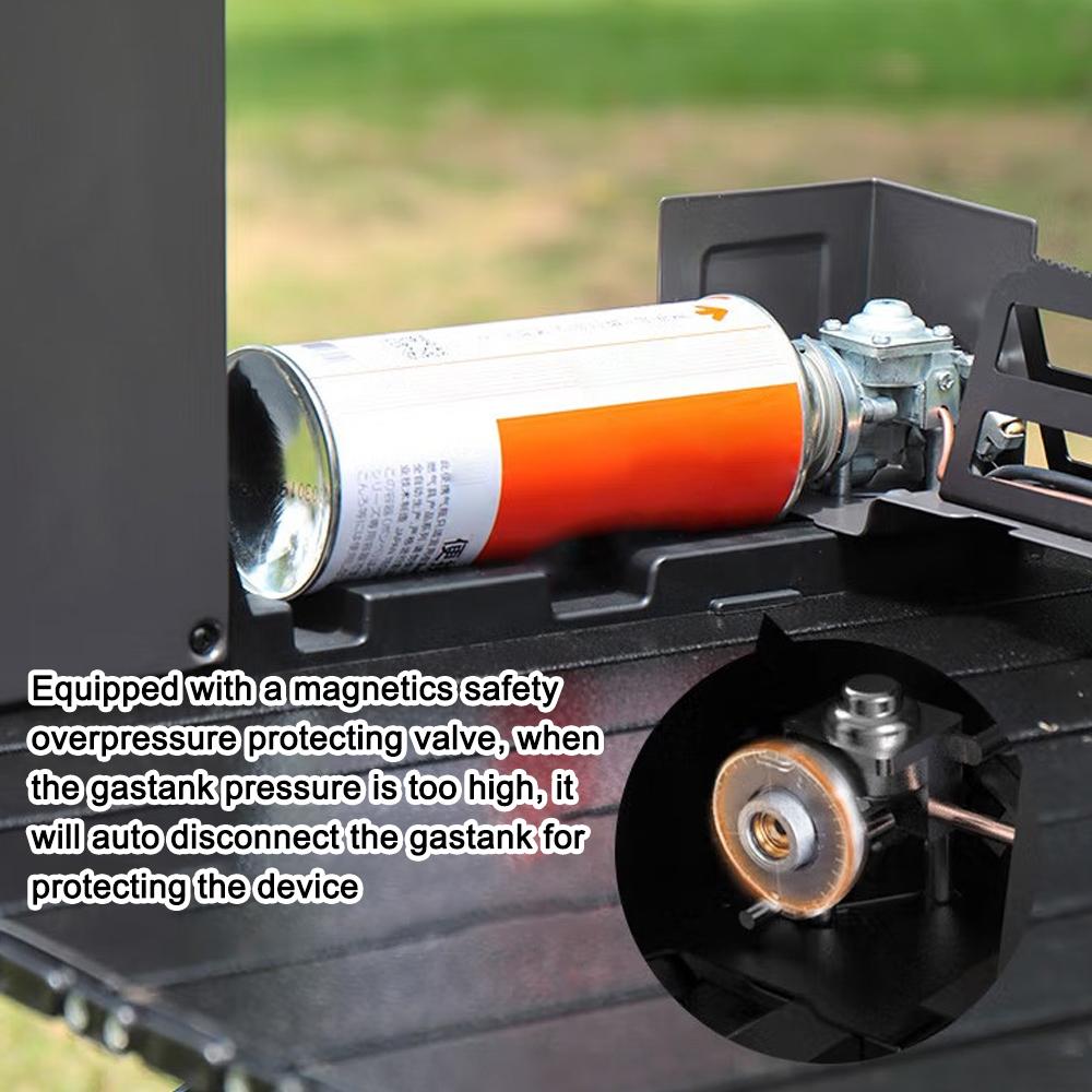 Folding Camping Cassette Stove Portable Windproof Camp Gases Burner Butane Stove 2600W with Piezo Ignition Carrying Bag