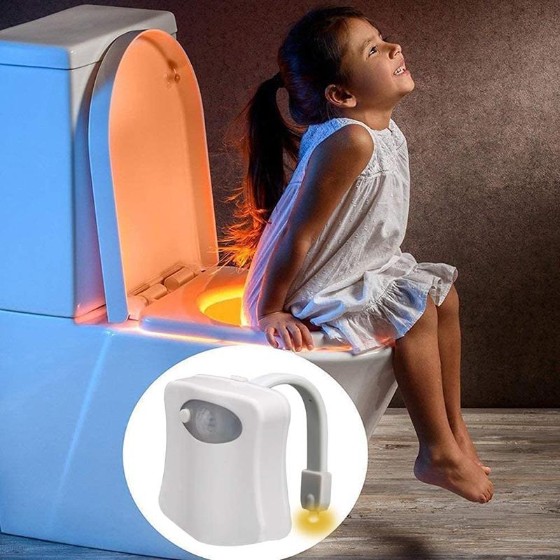 Đèn Led Cảm Biến Chuyển Động Pir 16 Màu Cho Toilet Phòng Tắm