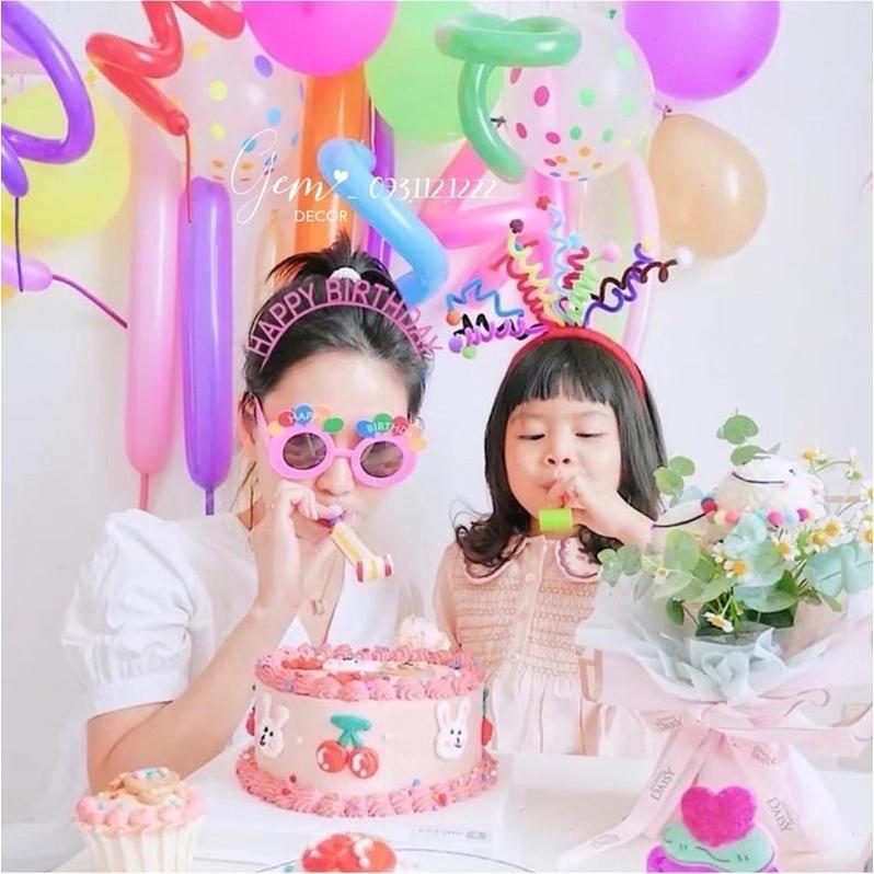 Băng đô Xoắn Tiệc tùng Vui nhộn nhiều màu sắc