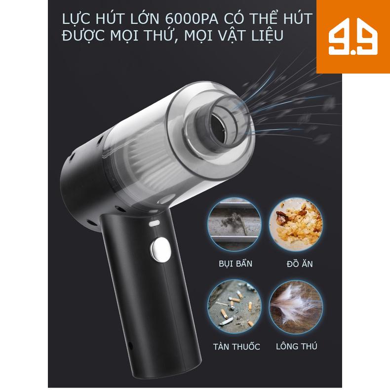 Máy hút bụi cầm tay cao cấp sạc pin SHINE/SN-6102