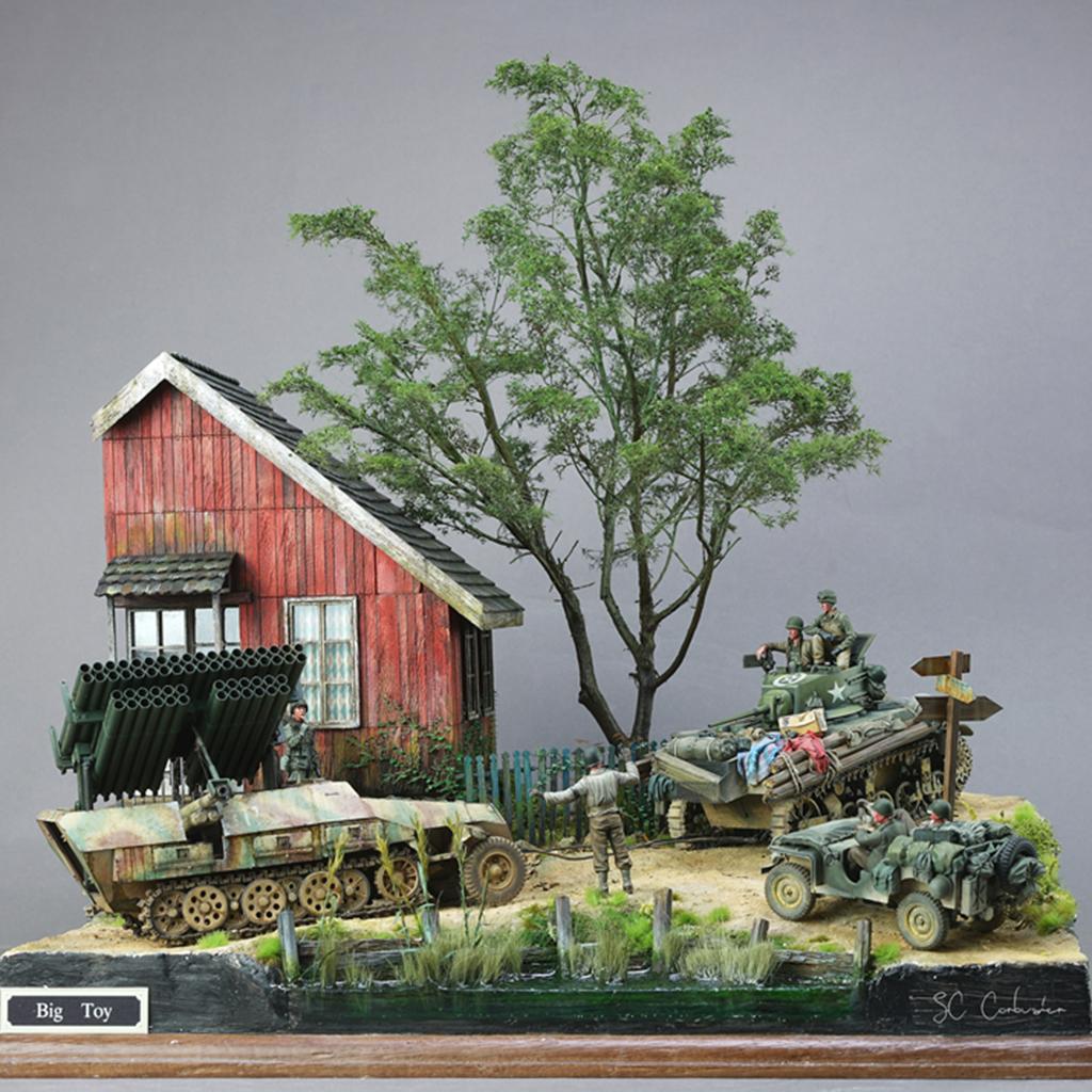 Gỗ Nhà Bộ Dụng Cụ-1/35 Quy Mô Chiếc Lược Ngà Cảnh Quân Sự Cát Bàn Chế Độ Xây Dựng