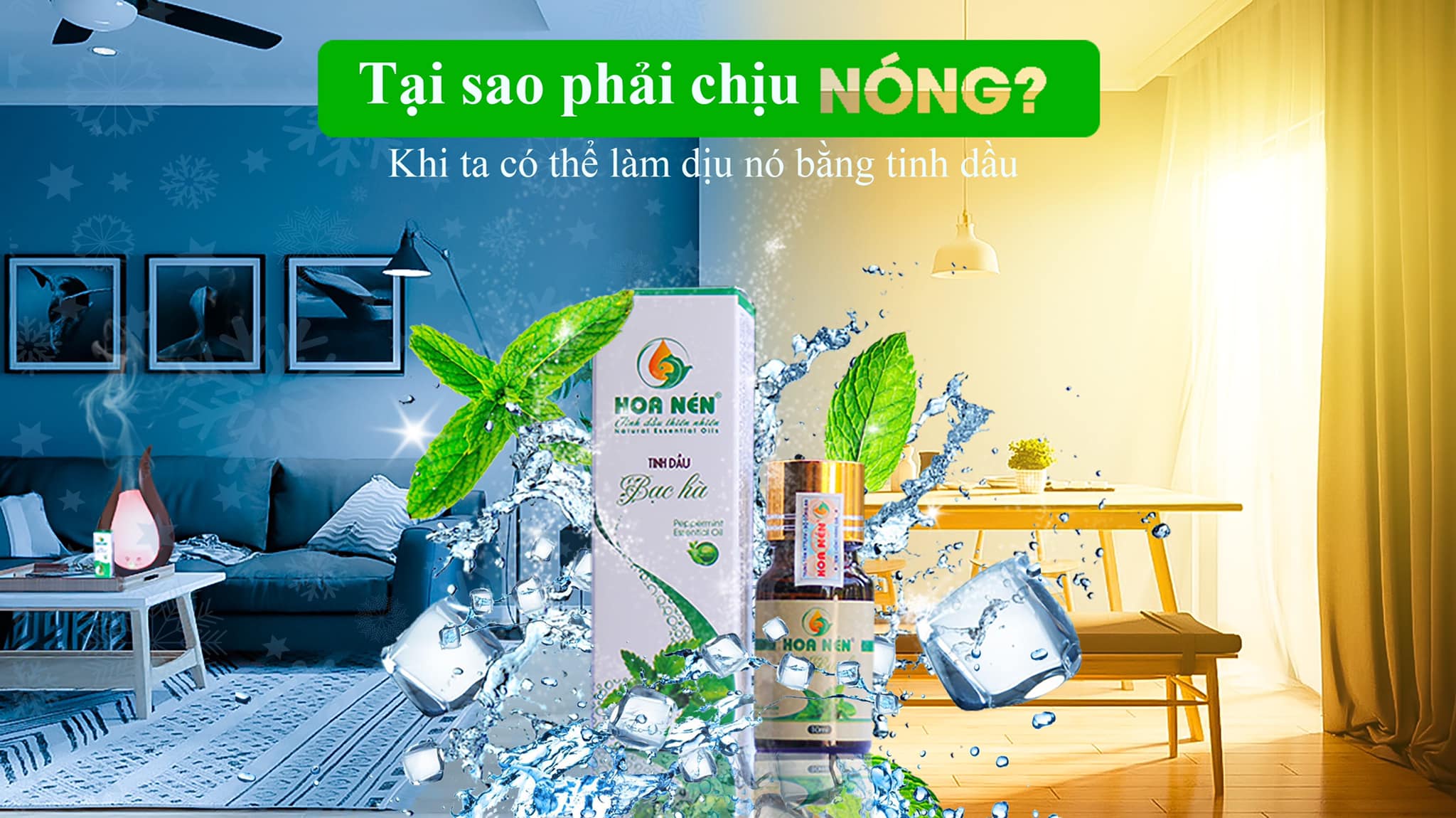 Hình ảnh Tinh dầu Bạc hà 30ml - Hoa Nén